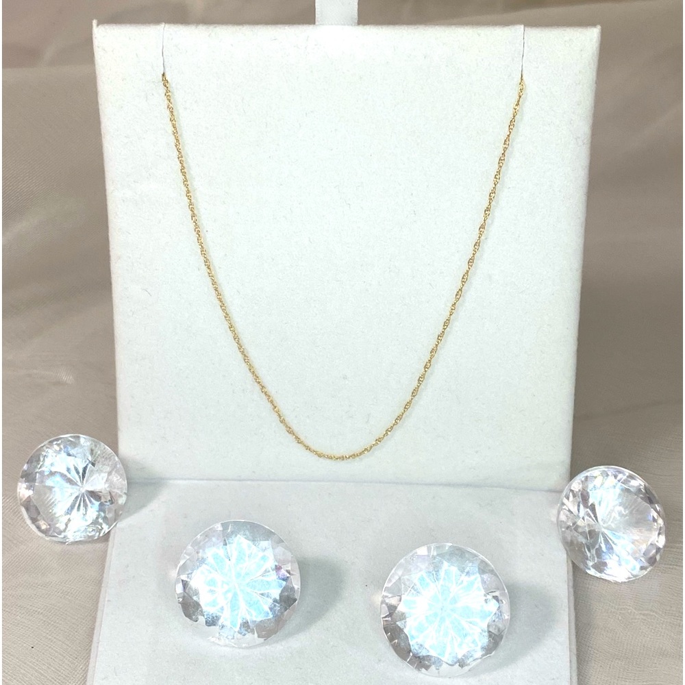 14K YELLOW GOLD chain necklace 18” REAL GOLD